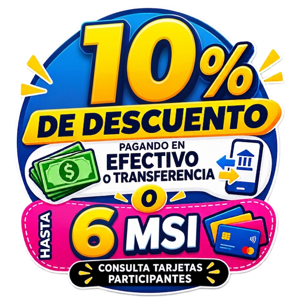 Promo 20% de descuento o 12MSI